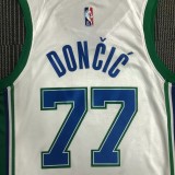 21-22 Dallas DONCIC #77 White City Edition Top Quality Hot Pressing NBA Jersey