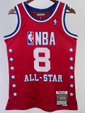 ALL-STAR BRYANT #8 Red Top Quality Hot Pressing NBA Jersey