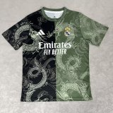 25-26 RMA Green Black Special Edition Fans Training Shirts *龙纹