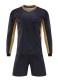 24-25 New Black High Quality Long Sleeve Training Suit