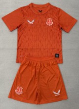 25-26 EVE Orange Goalkeeper Kids Soccer Jersey 1:1 Thai Quality