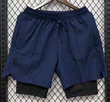 2026 ON Dark blue Casual Double Layer Short Pants