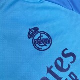 26-27 RMA Blue Goalkeeper Fans Soccer Jersey