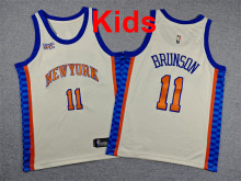 2026  Knicks Top Quality Hot Pressing Kids NBA Jersey