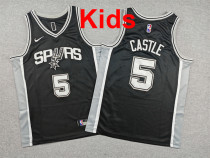 2026  Sa Spurs Top Quality Hot Pressing Kids NBA Jersey