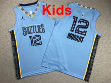 2026 Grizzlies Top Quality Hot Pressing Kids NBA Jersey