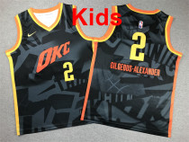 2026  OKC Top Quality Hot Pressing Kids NBA Jersey
