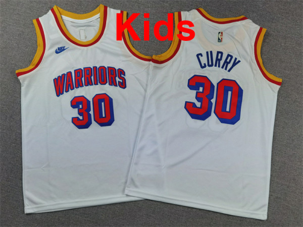 2026  Warriors Top Quality Hot Pressing Kids NBA Jersey