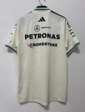 2026 F1 Benz New Pattern Short Sleeve Racing Suit