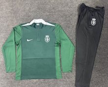 26-27 Sporting Lisbon High Quality Half Pull Tracksuit