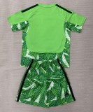 26-27 Leeds United Green Goalkeeper Kids Soccer Jersey