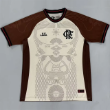 26-27 Flamengo Beige Brown Training shirts
