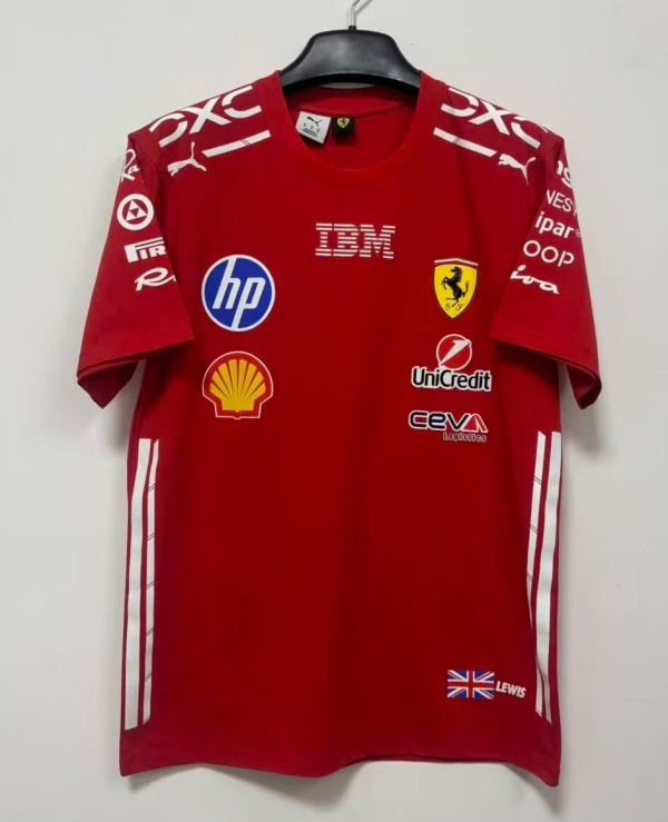 2026 F1 Ferrari New Pattern Short Sleeve Racing Suit