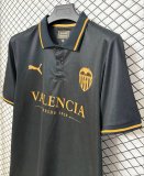 26-27 Valencia Black Retro Version Fans Soccer Jersey