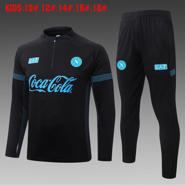 26-27 Napoli High Quality Kids Half Pull Tracksuit