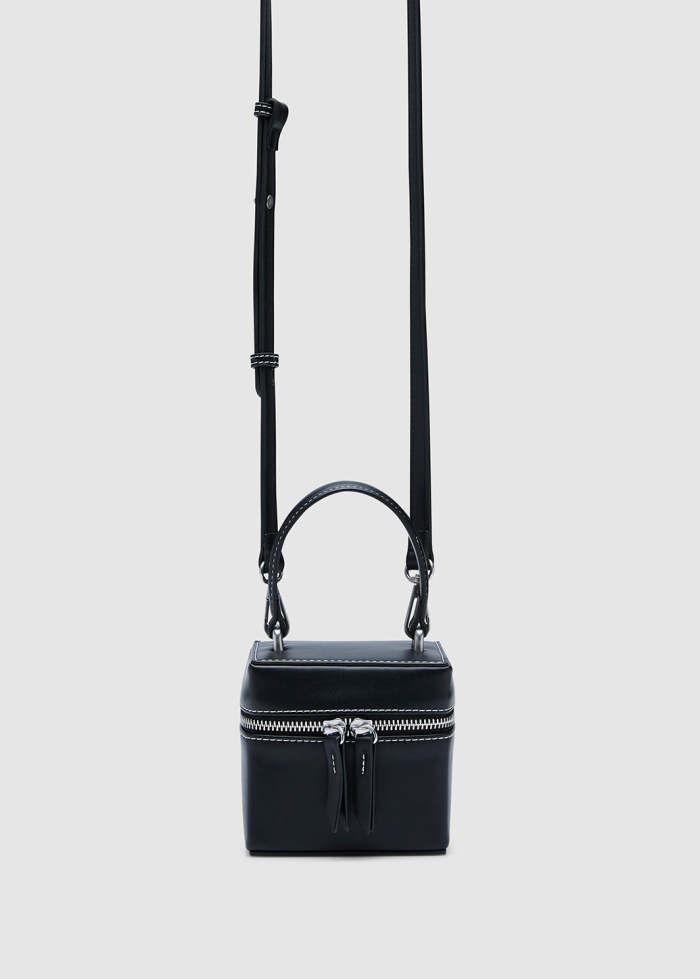 CUBE LEATHER CROSSBODY BAG
