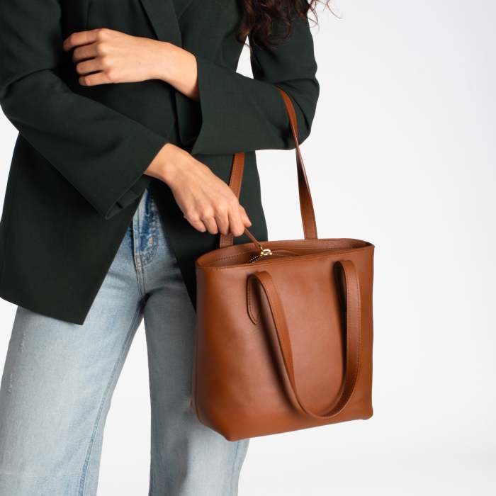 Everyday Tote | Cuero (S) (Zipper)