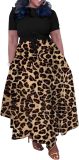 BFFBABY Plus Size Dress A Line Dresses for Women Summer Long Dresses with Sleeve Casual Belted