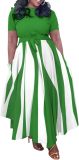 BFFBABY Plus Size Dress A Line Dresses for Women Summer Long Dresses with Sleeve Casual Belted