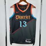 23-24 Wizards POOLE #13 Black City Edition Top Quality Hot Pressing NBA Jersey
