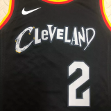 22-23 Cleveland Cavaliers IRVING #2 Black City Edition Top Quality Hot Pressing NBA Jersey