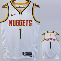 23-24 Nuggets PORTER JR. #1 White Top Quality Hot Pressing NBA Jersey