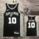 22-23 SA Spurs SOCHAN #10 Black Top Quality Hot Pressing NBA Jersey