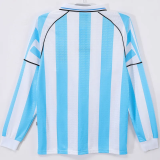 1996-1997 Argentina Home Long Sleeve Retro Soccer Jersey