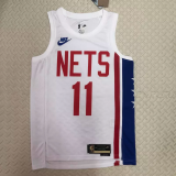 22-23 Nets IRVING #11 White Top Quality Hot Pressing NBA Jersey (Retro Logo)