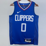 22-23 Clippers WESTBROOK #0 Blue Top Quality Hot Pressing NBA Jersey