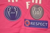 2014-2015 RMA Away Pink Retro Soccer Jersey