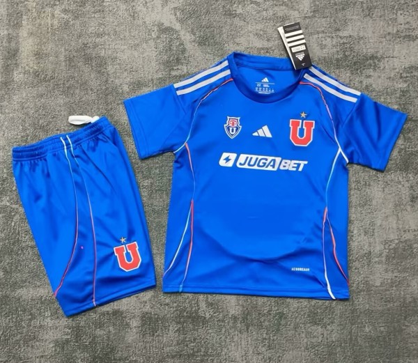 25-26 Universidad De Chile Home Kids Soccer Jersey