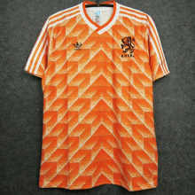 1988  NetherIands Home Retro Soccer Jersey