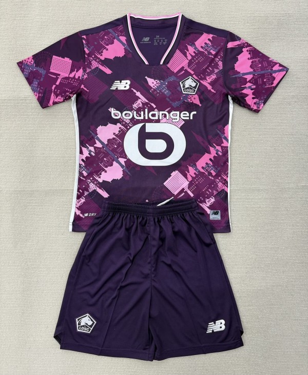 25-26 Lille Fourth Kids Soccer Jersey