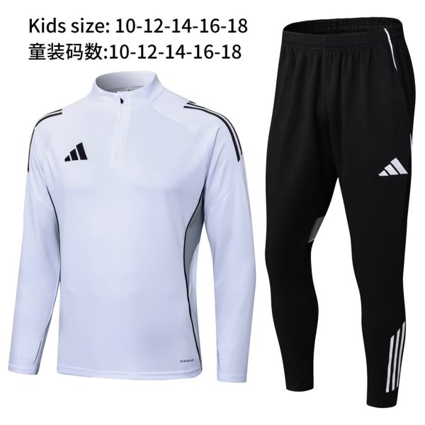 2025 AD Blue Kids Half Pull Tracksuit