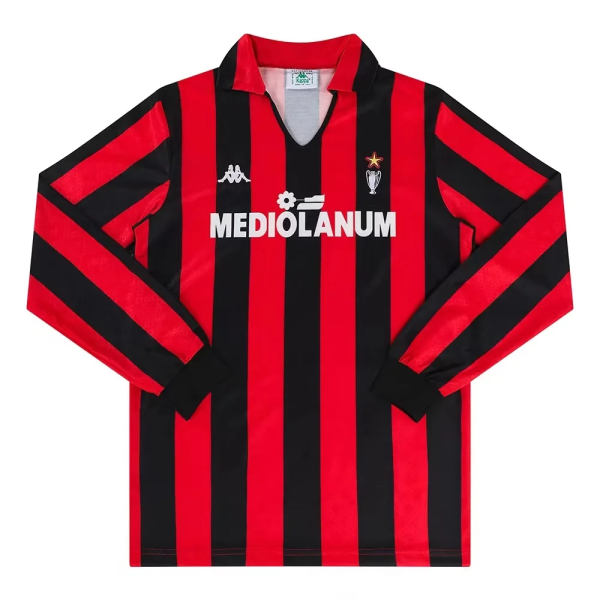1989-1990 ACM Home Long sleeves Retro Soccer Jersey