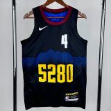 23-24 Nuggets WESTBROOK #4 Black City Edition Top Quality Hot Pressing NBA Jersey