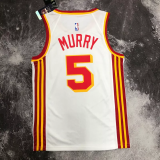HAWKS MURRY #5 White Top Quality Hot Pressing NBA Jersey