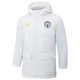 24-25 Man City White Hooded Windbreaker Fabric Cotton Coat (绿彪标)