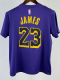 2023 LAKERS JAMES #23 Purple Quick drying T-shirt (Trapeze Edition) 飞人版