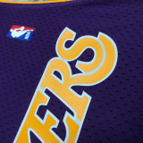 2001 LAKERS BRYANT #8 Purple Retro Top Quality Hot Pressing NBA Jersey