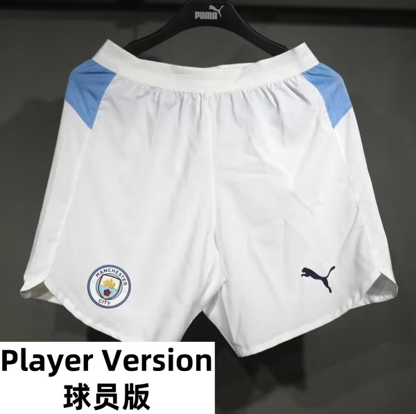 25-26 Man City Home Player Version Shorts Pants (High Quality)(球员短裤)