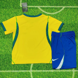 2026 Brazil Home Kids Soccer Jersey