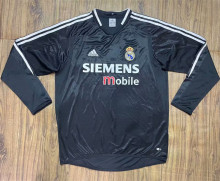 2004-2005 RMA Away Long Sleeves Retro Soccer Jersey