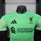 25-26 LIV Green Goalkeeper Player Version Soccer Jersey