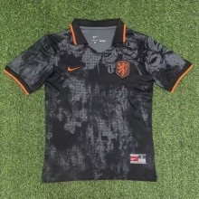 25-26 NetherIands Black Special Edition Fans Soccer Jersey 1:1 Thai Quality