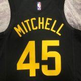 22-23 JAZZ MITCHELL #45 Black Top Quality Hot Pressing NBA Jersey (Trapeze Edition)