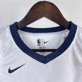 2023 GRIZZLIES MORANT #12 White Top Quality Hot Pressing Kids NBA Jersey