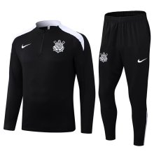 25-26 Corinthians High Quality Half Pull Tracksuit