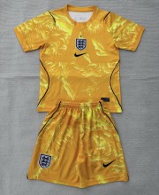 2026 England GoalKeeper Kids Soccer Jersey